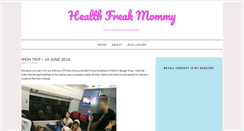 Desktop Screenshot of healthfreakmommy.com